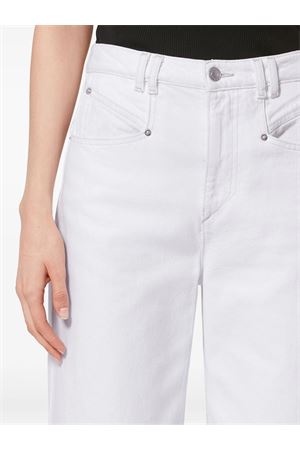 Pantaloni Lemony In Cotone Bianco ISABEL MARANT | PA0052FBD1H02I20WH